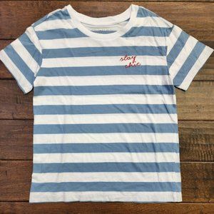 Fifth Sun Women's Striped Stay Chic T-shirt